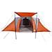 Tenda da Campeggio a Cupola 6 Persone Grigio e Arancione - Foto miniatura 5