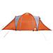 Tenda da Campeggio a Cupola 6 Persone Grigio e Arancione - Foto miniatura 6