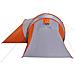 Tenda da Campeggio a Cupola 6 Persone Grigio e Arancione - Foto miniatura 8