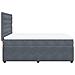 Giroletto a Molle con Materasso Grigio Scuro 160x200 cm Velluto - Foto miniatura 7