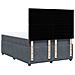 Giroletto a Molle con Materasso Grigio Scuro 160x200 cm Velluto - Foto miniatura 8