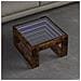 Tavolino da Salotto con LED Infinity Rovere Fumo 50x53x30 cm - Foto miniatura 2
