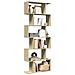 Libreria Divisorio 6 Ripiani Sonoma 70x24x193 cm in Truciolato - Foto miniatura 2