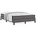 Letto con materasso Grigio 140 x 200 cm Pelle sintetica - Foto miniatura 4