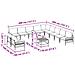 Set Divano da Giardino 12 pcs Antracite Acciaio - Foto miniatura 8