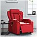 Poltrona Massaggio Elettrica Reclinabile Rosso Similpelle - Foto miniatura 2