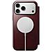 Custodia A Portafoglio Per Iphone 17 Pro Max Magsafe In Pelle Horween Serie Modern, Bordeaux - Foto miniatura 4