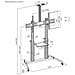 462563 Supporto TV a parete 2,54 m (100") Nero, Argento - Foto miniatura 3