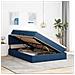Letto con contenitore e materasso con testiera Blu 140 x 190 cm - Foto miniatura 4