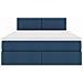 Letto con contenitore e materasso con testiera Blu 140 x 190 cm - Foto miniatura 7