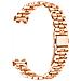 Elegante Bracciale In Acciaio Inossidabile Con Perle Compatibile Con Huawei Band 8/9/10 Pinkgold - Foto miniatura 1
