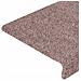 Tappetini per scale autoadesivi 20 pz 65x21x4 cm Crema Bordo rettangolare - Foto miniatura 6