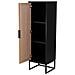 Armadio A 1 Anta In Legno E Metallo, 40,5x37x139,5h Cm - Foto miniatura 5