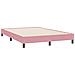Giroletto a Molle con Materasso Rosa 160x220 cm in Velluto - Foto miniatura 5
