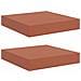 Scaffale da parete 2 pcs Rosso 23 x 23,5 x 4 cm - Foto miniatura 1