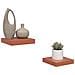 Scaffale da parete 2 pcs Rosso 23 x 23,5 x 4 cm - Foto miniatura 3