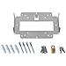 Wall Mount + Lock (LN, Bulk 10) Metallico - Foto miniatura 1
