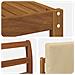 Set di divani da esterno con cuscino 6 pcs Naturale e Beige - Foto miniatura 6