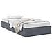 Letto con Contenitore Grigio Scuro 100 x 190 cm Velluto - Foto miniatura 1