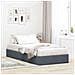 Letto con Contenitore Grigio Scuro 100 x 190 cm Velluto - Foto miniatura 2