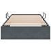 Letto con Contenitore Grigio Scuro 100 x 190 cm Velluto - Foto miniatura 7