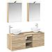 Set di mobili per il bagno 5 pcs Rovere Sonoma - Foto miniatura 1