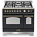 Cucina Elettrica RRD96MFTE / CI Fuochi a Gas Doppio Forno Elettrico Dimensione 90 x 60 cm Colore Nero Opaco - Foto miniatura 1