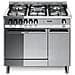 Cucina Elettrica MR96GV / C Fuochi a Gas Forno Gas Ventilato Dimensione 90 x 60 cm Colore Inox - Foto miniatura 6