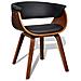 Sedia Moderna Da Tavola In Pelle Artificiale E Legno 6 Articoli - Foto miniatura 6
