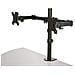 Staffa per due monitor con montaggio su scrivania Design a barre trasversali Articolabile Acciaio (ARMDUAL2)  - Foto miniatura 1