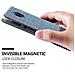 Custodia Compatibile Con Motorola Moto Z In Blu Scuro Nero - Coperchio Protettiva Con Chiusura Magnetica, Funzione Stand E Tasca Per Le Carte - Foto miniatura 7