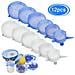 Coperchi In Silicone Stretch, 12 Pack Coperchio In Silicone Riutilizzabile Per Alimenti, Espandibile Coperchio Per Diversi Contenitori Ciotole, Piatti, Tazza, Sicuri In Microonde E Congelatore - Foto miniatura 1