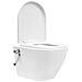 Wc A Muro Senza Bordo Con Sciacquone Nascosto Ceramica Bianco - Foto miniatura 4