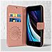 Custodia Portafoglio Iphone 7 / 8 / Se 2020, Supporto Mandala A Fiori Rosa Gold - Foto miniatura 5