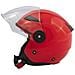 Jet Casco Moto City Certificato Ece 22-05 Doppia Visiera Scooter Rosso M - Foto miniatura 8