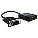 appC25, VGA, HDMI, Maschio / femmina, Nero, Plastica, Scatola - Foto miniatura 3
