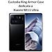 Custodia Alta Protezione Con Anello Per Xiaomi Mi 11 Ultra Black - Foto miniatura 2
