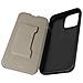 Custodia Iphone 13 Vera Pelle Porta-carte Supporto Video Nera - Foto miniatura 1