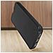 Custodia Iphone 13 Vera Pelle Porta-carte Supporto Video Nera - Foto miniatura 2