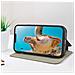 Custodia Iphone 13 Vera Pelle Porta-carte Supporto Video Nera - Foto miniatura 3