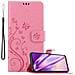 Custodia Compatibile Con Xiaomi Redmi Note 8 Pro In Rosa Fiore - Coperchio Protettivo In Design Floreale Con Chiusura Magnetica, Funzione Stand E Slot Per Carte - Foto miniatura 1