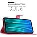 Custodia Compatibile Con Xiaomi Redmi Note 8 Pro In Rosa Fiore - Coperchio Protettivo In Design Floreale Con Chiusura Magnetica, Funzione Stand E Slot Per Carte - Foto miniatura 4