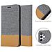 Custodia Compatibile Con Samsung Galaxy A32 5g In Grigio Chiaro Marrone - Coperchio Protettiva Con Chiusura Magnetica, Funzione Stand E Tasca Per Le Carte - Foto miniatura 6
