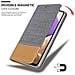 Custodia Compatibile Con Samsung Galaxy A32 5g In Grigio Chiaro Marrone - Coperchio Protettiva Con Chiusura Magnetica, Funzione Stand E Tasca Per Le Carte - Foto miniatura 7