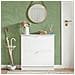 Scarpiera Con 2 Ante E 4 Ripiani, Colore: Bianco, Dimensioni: Ca. 76 X 78 X 18 Cm Fsr99-w - Foto miniatura 5
