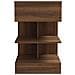 Comodino Rovere Marrone 40x35x65 Cm In Legno Multistrato - Foto miniatura 2