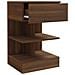 Comodino Rovere Marrone 40x35x65 Cm In Legno Multistrato - Foto miniatura 4