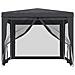 Tenda Per Feste 4 Pareti Laterali In Rete Antracite 3x3 M Hdpe - Foto miniatura 3