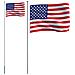 Asta E Bandiera Stati Uniti 6,23 M Alluminio - Foto miniatura 2