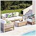 Cuscini Decorativi 4 Pz Multicolore 65x65x16 Cm In Tessuto - Foto miniatura 1
